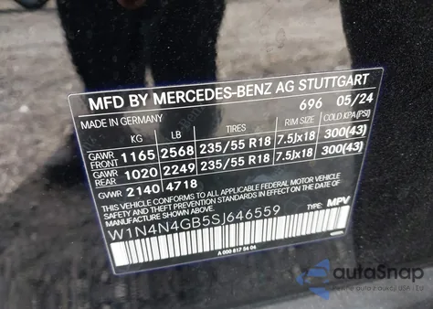 2025 Mercedes-Benz Gla 250 4Matic from USA, damaged, VIN W1N4N4GB5SJ646559